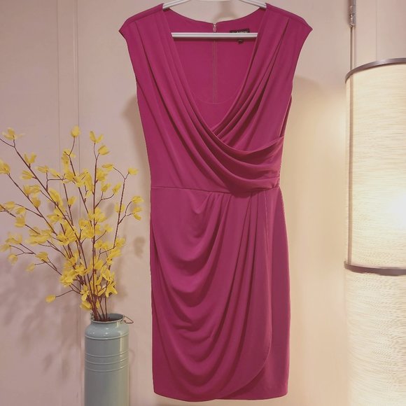Le Chateau Faux Wrap Dress - Picture 1 of 9